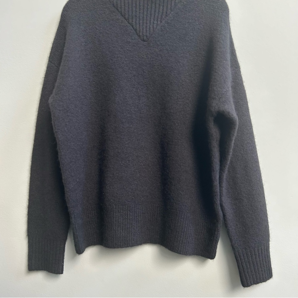 NWOT Madewell Dillon Mockneck Pullover Black Sweater Size XS - Picture 5 of 10